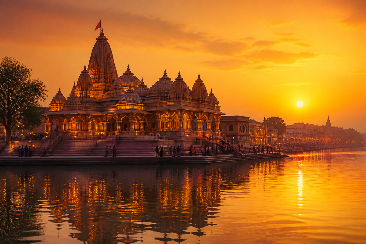 Temple spires of Ayodhya
