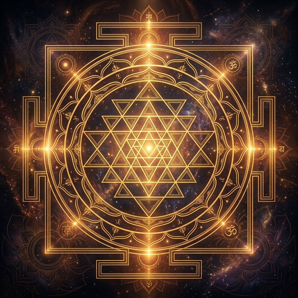 Sacred Yantras & Divine Geometry - Mystical diagrams for meditation and concentration